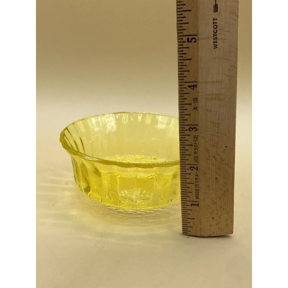 Yellow Berry Bowl 5” Anchor Hocking Neon Yellow